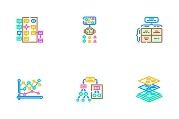 Machine Learning Algorithm Model Icon Pack
