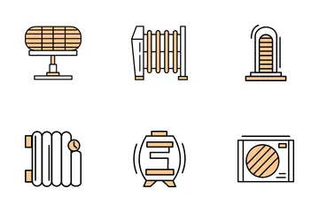 Outils et machines de chauffage Pack d'Icônes