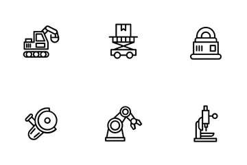 Machinery Industry Icon Pack