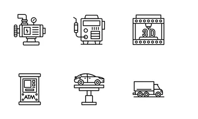 Machinerie Pack d'Icônes