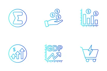 Macroeconomia Pacote de Ícones