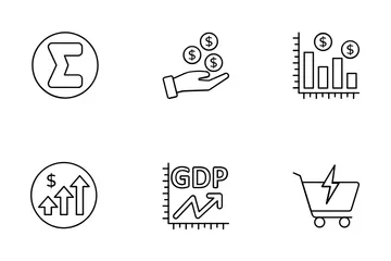 Macroeconomia Pacote de Ícones