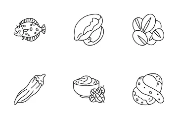 Magnesium Foods Icon Pack