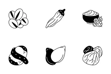 Magnesium Foods Icon Pack