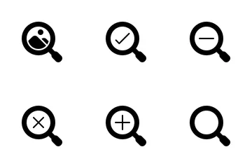 Magnify (glyph) Icon Pack