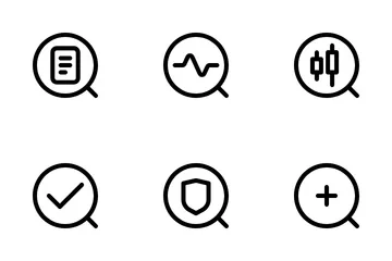 Magnifying Economy Icon Pack