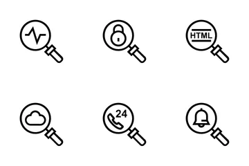 Magnifying Glass Icon Pack
