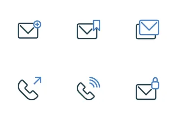 Mail And Call Icon Pack