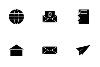 Mail Glyph Icon Pack