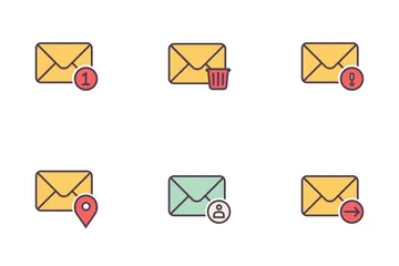 Mail Linefilled Icon Pack