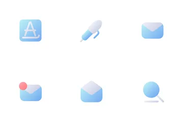 Mailing App Functions Icon Pack