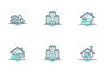 Maison ou bien immobilier Icon Pack