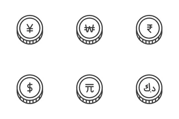 Major Currency Coins Icon Pack
