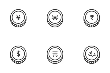 Major Currency Coins Icon Pack