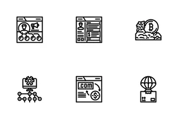 Make Money Internet Online Job Icon Pack