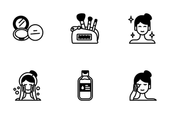 Make Up And Skincare Icon Pack