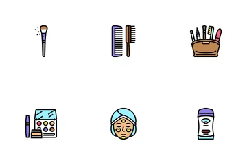 Makeup Cosmetology Procedure Icon Pack