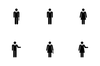 Male And Female - Business People Icon Pack