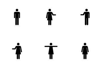 男性と女性のシンボル アイコンパック