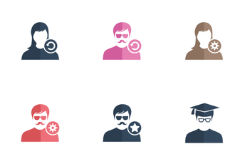 Male Female User Person Avatar Icon Pack