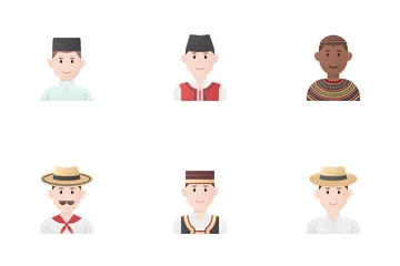 Male National Character 2 Icon Pack