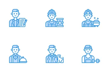 Male Occupation Avatar Icon Pack