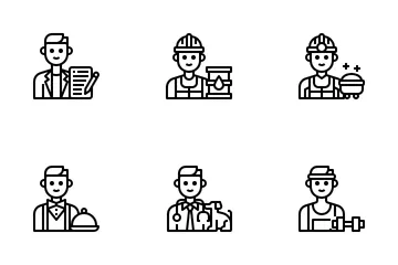 Male Occupation Avatar Icon Pack