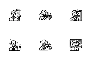 Male Occupation Job Icon Pack