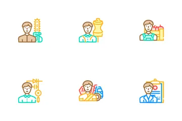 Male Occupation Job Icon Pack