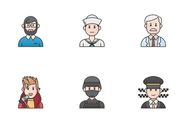 Male Occupations Icon Pack