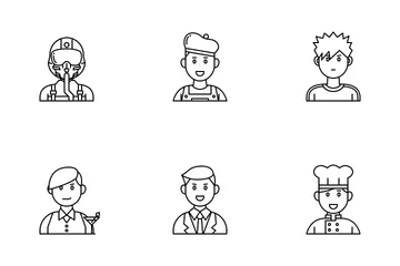 Male Occupations Icon Pack