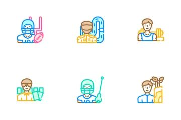 Male Sport Activities Icon Pack