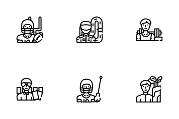 Male Sport Activities Icon Pack