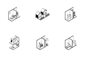 Malos vecinos Paquete de Iconos