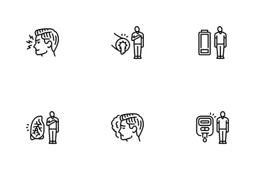 Man Disease Health Medical Icon Pack