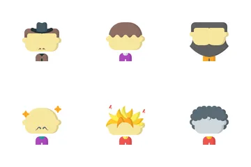 Man Hair Icon Pack