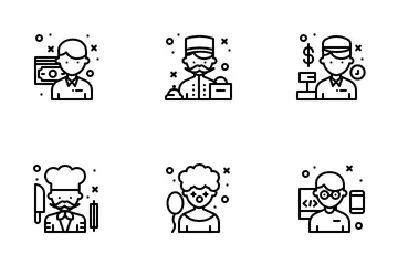 Man Profession Icon Pack