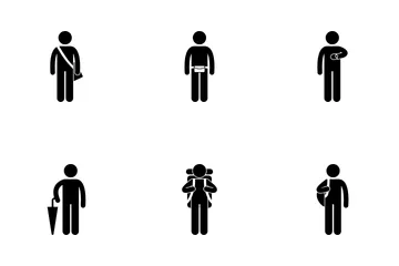 Man With Accessory Icon Pack