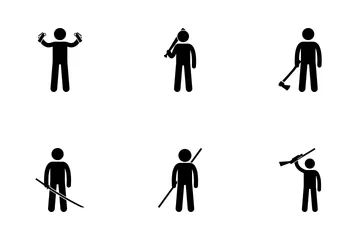 Man With Weapon Icon Pack