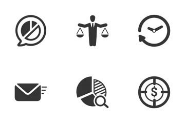 Management And Business (Gray Series) Icon Pack