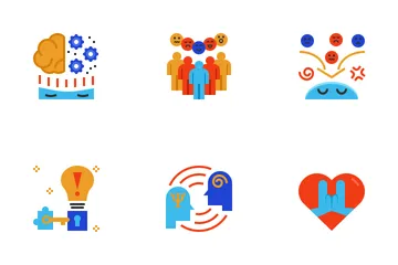 Managerial Psychology Flat Icon Pack