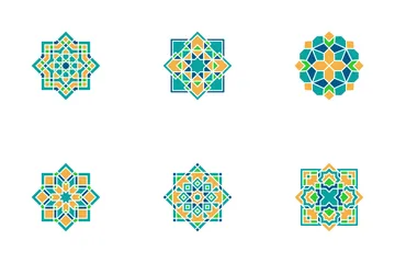 Mandala Islâmica Pacote de Ícones