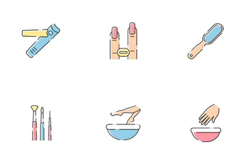 Manicure And Pedicure Icon Pack