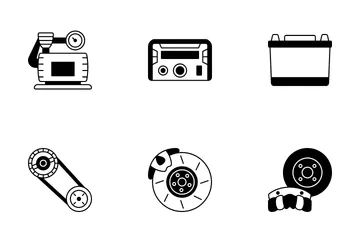 Mantenimiento del auto Paquete de Iconos