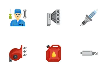 Mantenimiento del servicio de automóviles Paquete de Iconos