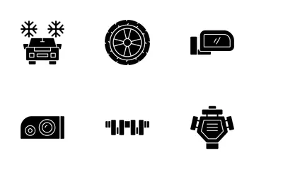 Mantenimiento del auto Paquete de Iconos