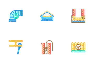 Limpieza de mantenimiento del hogar Paquete de Iconos