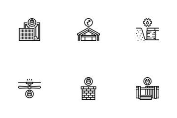 Limpieza de mantenimiento del hogar Paquete de Iconos