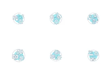 Mantenimiento predictivo Paquete de Iconos