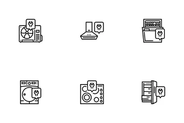 Mantenimiento de reparación de electrodomésticos Paquete de Iconos